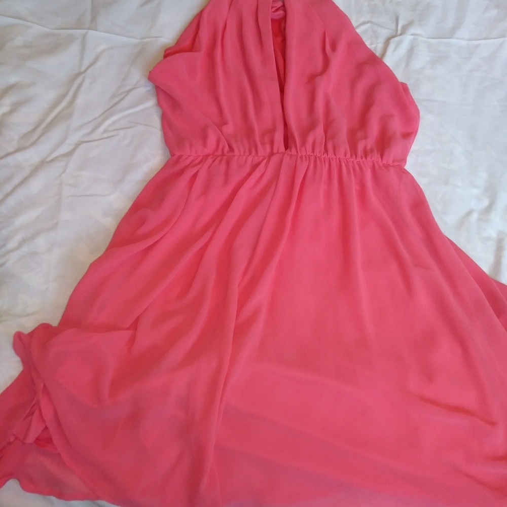 Lush dress bright orange